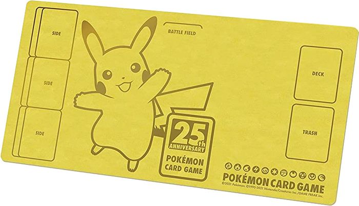 Pokémon Card Game Playmat: Foil-Stamped Rubber Playmat (25th ANNIVERSARY GOLDEN BOX) - Used